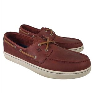 Sperry Top Sider Burgundy Cup 2 eye Boat Shoes Size 11.5